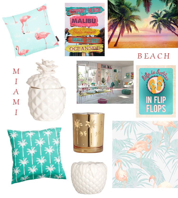 Miami Beach / Hornbach och H&M Home